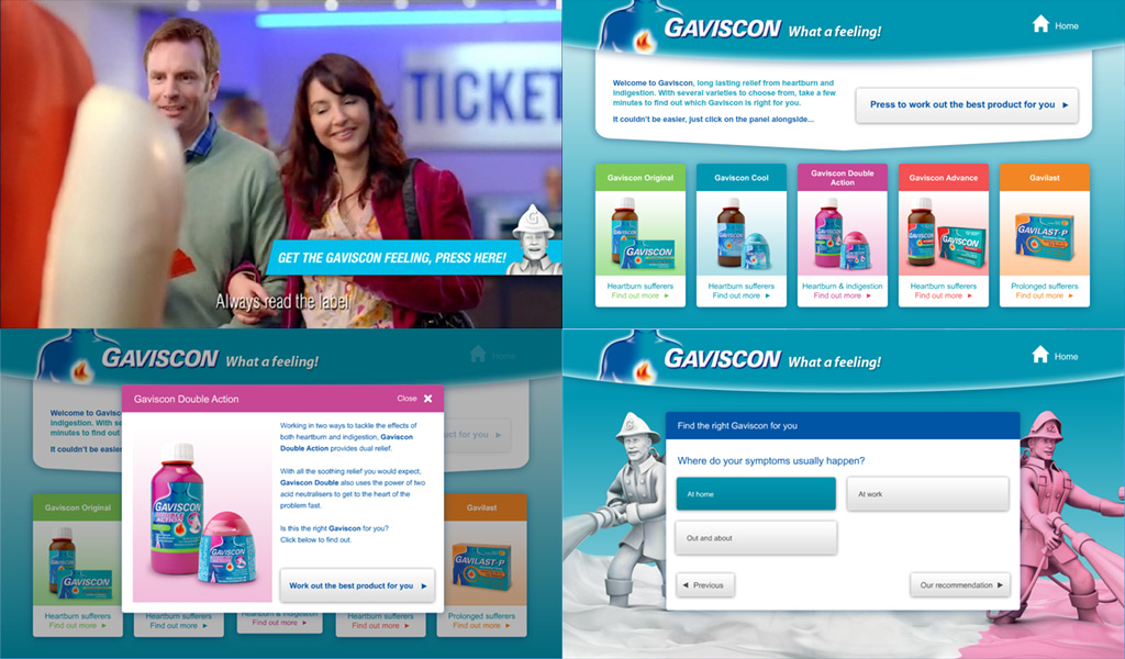 Gaviscon - Flash Kiosk presentation