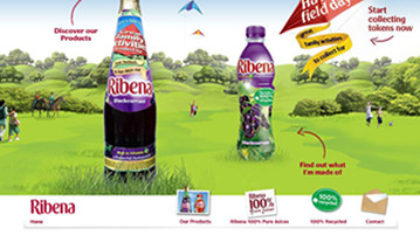 Ribena.co.uk - Flash website built with Gaia framework